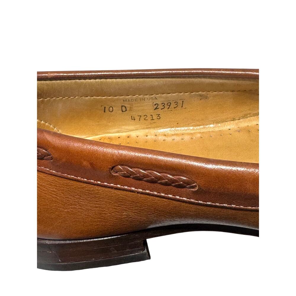 Allen Edmonds Woodstock Loafers Mens 10D Brown Leather Kiltie Tassel Detail - Picture 14 of 14